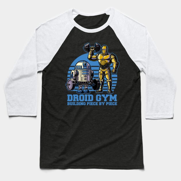 Android Space Gym - Space Movie Classic Baseball T-Shirt by Studio Mootant